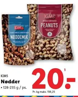 Lidl KIMS Nødder 128-235 g tilbud