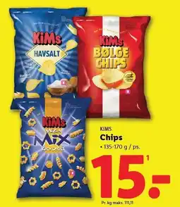 Lidl KIMS Chips 135-170 g tilbud