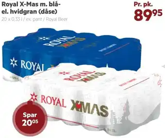 Royal X-Mas M. Blå- El. Hvidgran