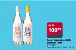 Fleggaard Bucah Original el. Kaffe Sambuca Likør tilbud