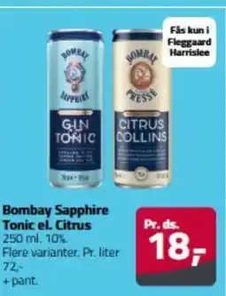 Fleggaard Bombay Sapphire Tonic el. Citrus tilbud