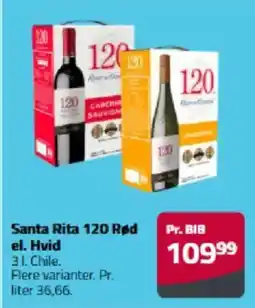 Fleggaard Santa Rita 120 Rød tilbud