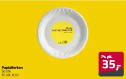 Fleggaard Paptallerken 50 stk. tilbud
