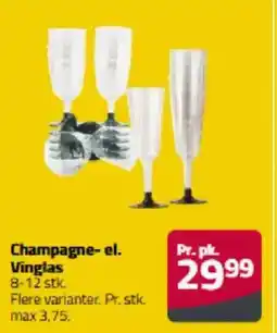 Fleggaard Champagne- el. Vinglas tilbud