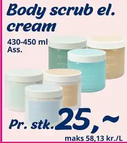 Hi five Body scrub el. cream tilbud