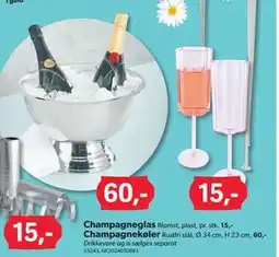 BigDollar Champagneglas tilbud