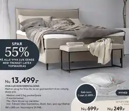 SENG VIVA LUX KONTINENTALSENG tilbud