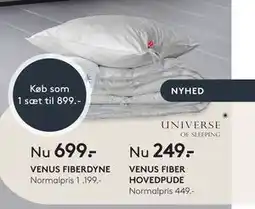 SENG VENUS FIBER HOVEDPUDE tilbud