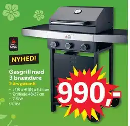 BigDollar Gasgrill med 3 brændere tilbud