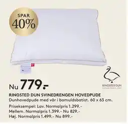 SENG RINGSTED DUN SVINEDRENGEN HOVEDPUDE tilbud