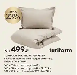 SENG TURIFORM TURISTRIPA SENGETØJ tilbud
