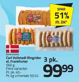 Fleggaard Carl Vollstedt Ringrider el. Frankfurter tilbud