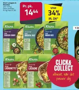 Fleggaard Knorr Lasagne el. Risretter tilbud
