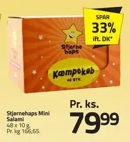 Fleggaard Stjernehaps Mini Salami tilbud
