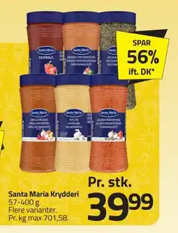 Fleggaard Santa Maria Krydderi tilbud