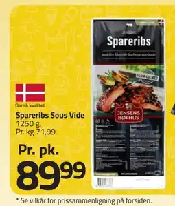 Fleggaard Spareribs Sous Vide tilbud