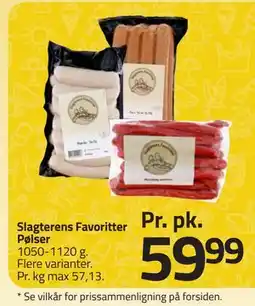Fleggaard Slagterens Favoritter Pølser tilbud