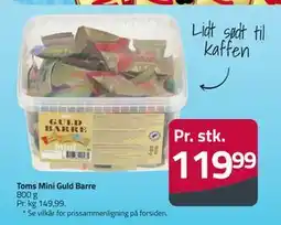 Fleggaard Toms Mini Guld Barre tilbud