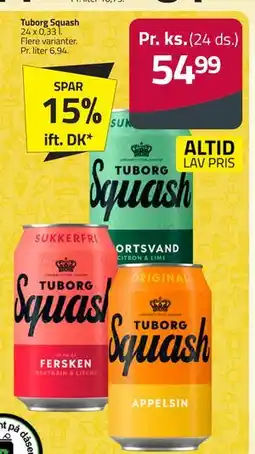 Fleggaard Tuborg Squash tilbud