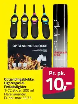 Fleggaard Optændingsblokke, Lightergas el. Fyrfadslighter tilbud