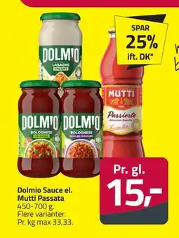 Fleggaard Dolmio Sauce el. Mutti Passata tilbud