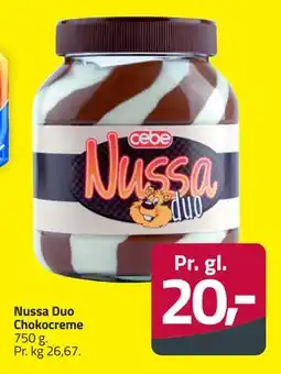 Fleggaard Nussa Duo Chokocreme tilbud