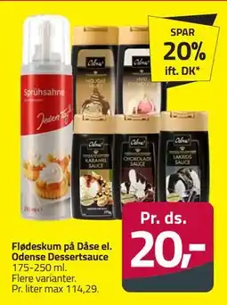 Fleggaard Flødeskum på Dåse el. Odense Dessertsauce tilbud