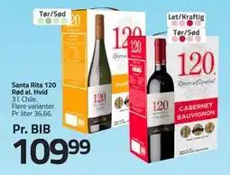 Fleggaard Santa Rita 120 Rød el. Hvid tilbud