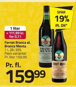 Fleggaard Fernet Branca el. Branca Menta tilbud