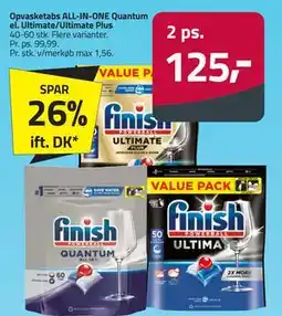 Fleggaard Opvasketabs ALL-IN-ONE Quantum el. Ultimate/Ultimate Plus tilbud