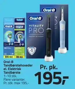 Fleggaard Oral-B Tandbørstehoveder el. Elektrisk Tandbørste tilbud
