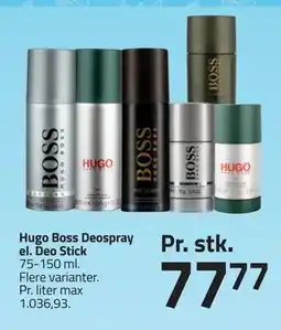 Fleggaard Hugo Boss Deospray el. Deo Stick tilbud