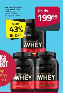 Fleggaard Optimum Nutrition 100% Whey Gold tilbud