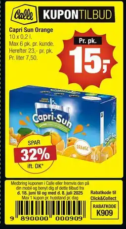 Calle Capri Sun Orange tilbud