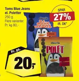 Calle Toms Blue Jeans el. Poletter tilbud