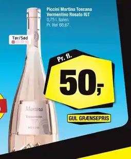 Calle Piccini Martina Toscana Vermentino Rosato IGT tilbud