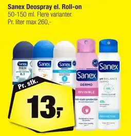 Calle Sanex Deospray el. Roll-on tilbud