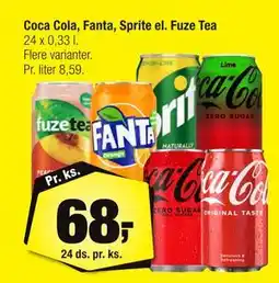 Calle Coca Cola, Fanta, Sprite el. Fuze Tea tilbud
