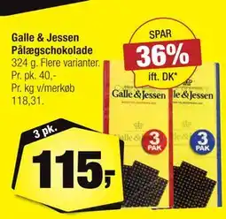 Calle Galle & Jessen Pålægschokolade tilbud