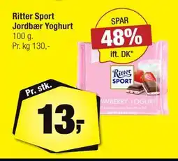 Calle Ritter Sport Jordbær Yoghurt tilbud