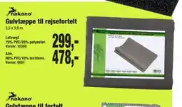 Gulvtæppe til rejsefortelt