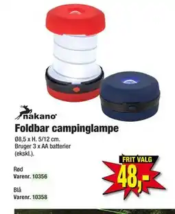 Harald Nyborg Foldbar campinglampe tilbud