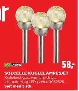 jem & fix SOLCELLE KUGLELAMPESÆT tilbud