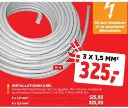 jem & fix INSTALLATIONSKABEL 3 X 1,5 MM² tilbud