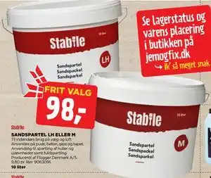 jem & fix SANDSPARTEL LH ELLER M tilbud