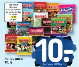 REMA 1000 Haribo poser 120 g tilbud