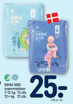 REMA 1000 REMA 1000 svømmebleer 7-12 kg 12 stk. 12+ kg 12 stk. tilbud