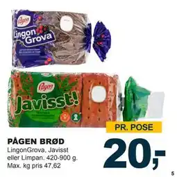 Let-Køb PÅGEN BRØD tilbud