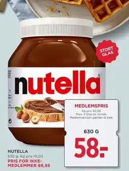 MENY Nutella tilbud