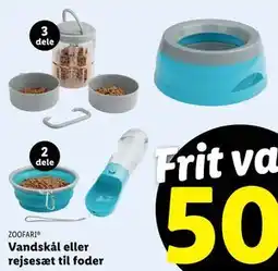 Lidl Vandskål eller rejsesæt til foder tilbud
